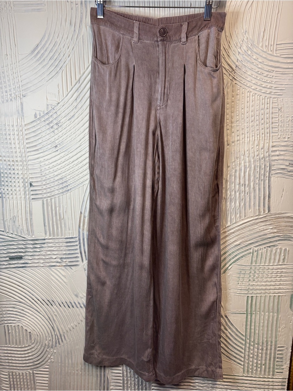 ASOS Taupe Wide-Leg Trousers N0382